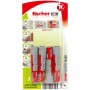 Dbel DUOPOWER 12x60 K (hellgrau/rot, 4 Stck) (537615)