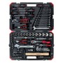 red Werkzeug- und Steckschlssel-Satz 1/4" + 1/2", 100-teilig (rot/schwarz, mit Umschalt-Knarren, SW 4mm - 32mm) (3300063)