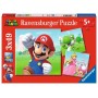 Kinderpuzzle Super Mario (3x49 Teile Puzzle fr Kinder ab 5 Jahren) (05186)