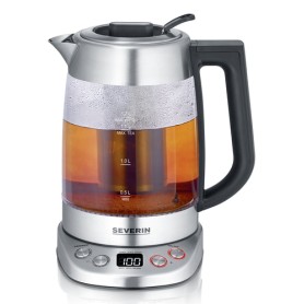 Glas Tee-/Wasserkocher Deluxe WK 3480 (edelstahl/transparent, 1,7 Liter)