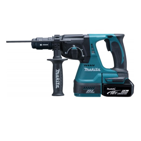 Akku-Kombihammer DHR243RTJ, 18Volt (blau/schwarz, 2x Li-Ion-Akku 5,0 Ah, in MAKPAC Gr.4)