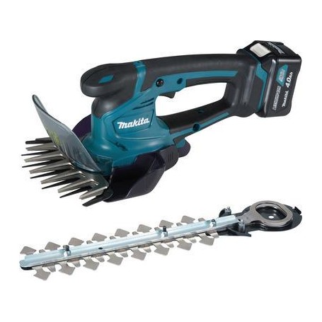 Akku-Grasschere UM600DSMEX, 10,8Volt (blau/schwarz, 2x Li-Ionen Akku 4,0Ah)