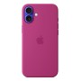 Silikon Case mit MagSafe (fuchsia, iPhone 16 Plus) (MYYE3ZM/A)