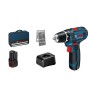 Bosch GSR 12V-15 Professional 1300 Giri/min Nero, Blu (060186810H)