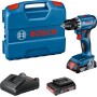 Bosch GSR 18V-45 1900 Giri/min 900 g Nero, Blu, Rosso (06019K3202)