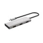 Conceptronic HUBBIES17G hub di interfaccia USB 3.2 Gen 2 (3.1 Gen 2) Type-C 10000 Mbit/s Grigio