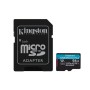 Kingston Technology Scheda microSDXC Canvas Go Plus Gen4 200MB/s A2 U3 V30 da 64 GB + adattatore (SDCG4/64GB)