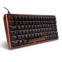 SKILLER SGK50 S3 Wood PBT (holz/schwarz, DE-Layout, Gateron G Pro 3.0 Yellow) (4044951042708)