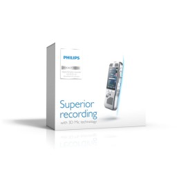 Philips Pocket Memo DPM8000/00 dittafono Flash card Champagne (DPM8000)