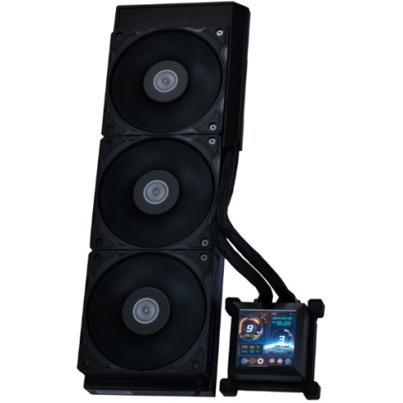 Lian Li HydroShift LCD 360S Case per computer Raffreddatore di liquidi tutto in uno 12 cm Nero (HSLCD36SB)