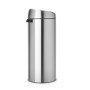 Brabantia Touch Bin, 30L Rotondo Plastica, Acciaio inox (11 54 62)