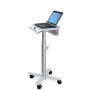 Ergotron StyleView Laptop Cart, SV10 Alluminio, Bianco Computer portatile Carrello multimediale (SV10-1100-0)