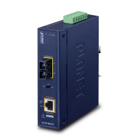PLANET IP30 Industrial 10/100/1000BAS convertitore multimediale di rete 1000 Mbit/s Blu (IGTP-802TS)