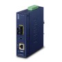 PLANET IP30 Industrial 10/100/1000BAS convertitore multimediale di rete 1000 Mbit/s Blu (IGTP-802TS)