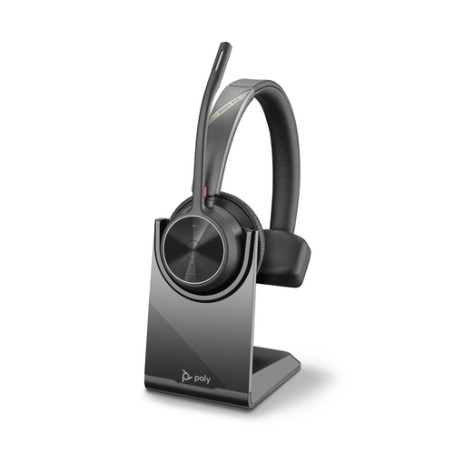 POLY Voyager 4310 UC Auricolare Wireless A Padiglione Ufficio USB tipo A Bluetooth Base di ricarica Nero (218471-01)