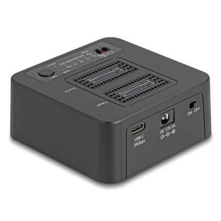 Delock USB 20 Gbps M.2 Dockingstation für 2 x NVMe PCIe SSD mit Klon- und (64300)