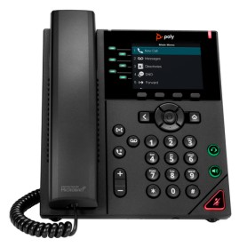 HP VVX 350 - IP-Telefon - Schwarz - Kabelgebundenes Mobilteil - 6 Zeilen - LED - 8,89 cm (3.5") (89B68AA)
