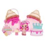MGA Entertainment Yummiland Beauty Bag Playset + Lip Gloss Doll - Ice Cream Beauty Bag (546740-EUC)