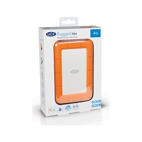 Seagate Rugged Mini 2000 GB 3.2 Gen 1 3.1 1 5400 U/min Orange Silber TB HDD USB 3.0 260 g (LAC9000298) (LAC9000298)