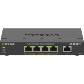 Netgear GS305EPP Gestito L2/L3 Gigabit Ethernet (10/100/1000) Supporto Power over Ethernet (PoE) Nero (GS305EPP-100PES)