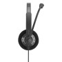 EPOS | SENNHEISER IMPACT SC 60 Auricolare Cablato A Padiglione Musica e Chiamate Nero, Argento (1000668)