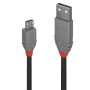 Lindy 36731 cavo USB 0,5 m USB 2.0 USB A Micro-USB B Nero, Grigio (36731)