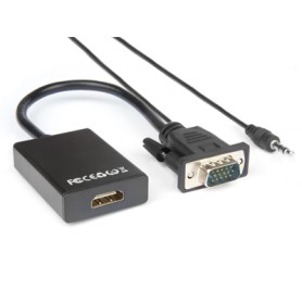 Hamlet XVAVGA-HDMA cavo e adattatore video VGA (D-Sub) HDMI tipo A (Standard) Nero (XVAVGA-HDMA)