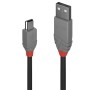 Lindy 36720 cavo USB 0,2 m USB 2.0 USB A Mini-USB B Nero (36720)