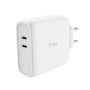 MAXO 65W 2P USB-C CHARGER WHT (25381)
