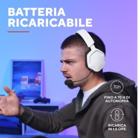 GXT493W CARUS WIRELESS HEADSET WHIT (25534)