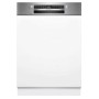 Bosch SMI4ECS30E - Lavastoviglie semi-integrata, 60 cm, acciaio spazzolato