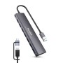 HUB USB 3.0 7 PORTE IN ALLUMINIO USB-A + USB-C (XHUB-07A3CX)
