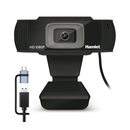 WEBCAM 1080P FULL HD - USB-A + USB-C (HWCAM1080-CX)