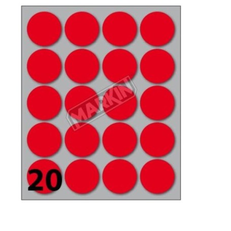 CONF10 BUSTE ETICH 8 ROSSE  DIAM27 (X11008RO)