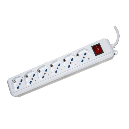 Link Accessori LKMP06 prolunghe e multiple 1,5 m 6 presa(e) AC Interno Bianco (LKMP06)