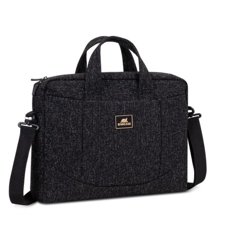 Rivacase 7931 borsa per notebook 39,6 cm (15.6") Borsa da corriere Nero, Bianco (7931BLACK) (4260403578506)
