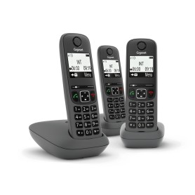 Gigaset AS490 Trio Telefono analogico/DECT Identificatore di chiamata Nero (L36852H2810K143)