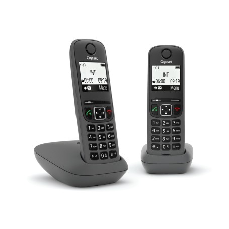 Gigaset AS490 Duo Telefono analogico/DECT Identificatore di chiamata Nero (L36852H2810K133)