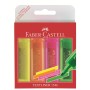 Faber-Castell TEXTLINER 1546 evidenziatore 4 pz Punta smussata Arancione, Rosa, Verde, Giallo (154604)
