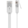 Goobay Cat5e Flat 5-100 1.0m cavo di rete Bianco 1 m (93358)