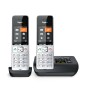 Gigaset COMFORT 500A duo Telefono analogico/DECT Identificatore di chiamata Nero, Argento (L36852-H3023-B101)