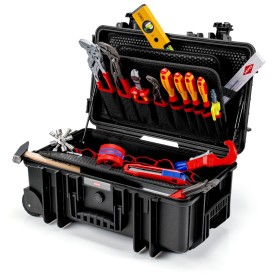 Werkzeugkoffer "Robust26 Move" Sanitr, 17-teilig (schwarz, mit Werkzeug-Sortiment fr Installateure) (00 21 33 S)