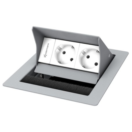 Kindermann CablePort standard² cassetta di scarico Tipo F Grigio, Bianco (7492000032)