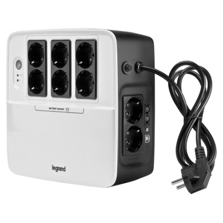 Legrand Keor Multiplug Standby (Offline) 0,6 kVA 360 W 8 presa(e) AC (310038)