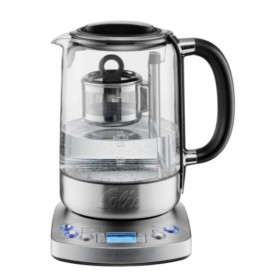 Solis Tea Kettle Automatic 5518 - Wasserkocher mit Temperatureinstellung - Teekocher mit Timerfunktion - Silber (SO209)