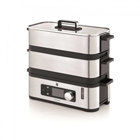 WMF KITCHENminis 0415090011 pentola a vapore 2 cestello/i Superficie piana 900 W Nero, Acciaio inox (04 1509 0011)