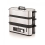 WMF KITCHENminis 0415090011 pentola a vapore 2 cestello/i Superficie piana 900 W Nero, Acciaio inox (04 1509 0011)