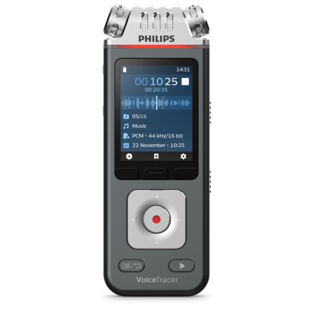 Philips VoiceTracer Nero, Grigio (DVT6115)