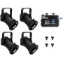 EUROLITE Set 4x PAR-16 Spot sw dim2warm + EDX-4 DMX RDM LED-Dimmerpack (20000694)