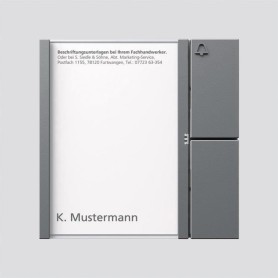 S. Siedle & Soehne Tastenmodul TM 612-1 DG dunkelgrau-glimmer 1fach (200038753-00)